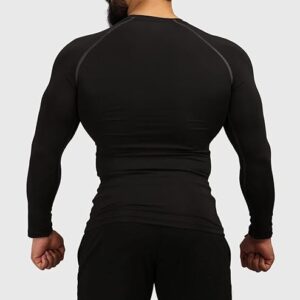 FUAARK Men’s Full Sleeve Compression T-Shirt – Athletic Base Layer for Fitness, Cycling, Training, Workout, Tactical Sports Wear